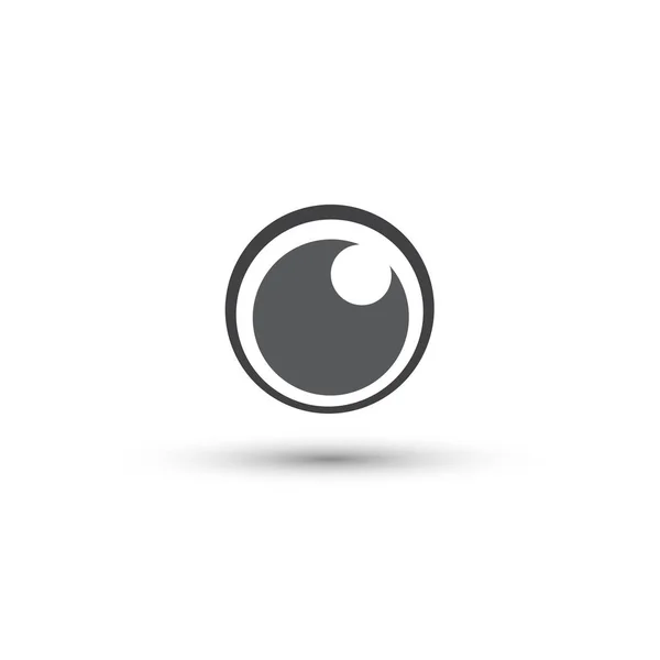 Augensymbol Vektorsymbol Flacher Designstil — Stockvektor