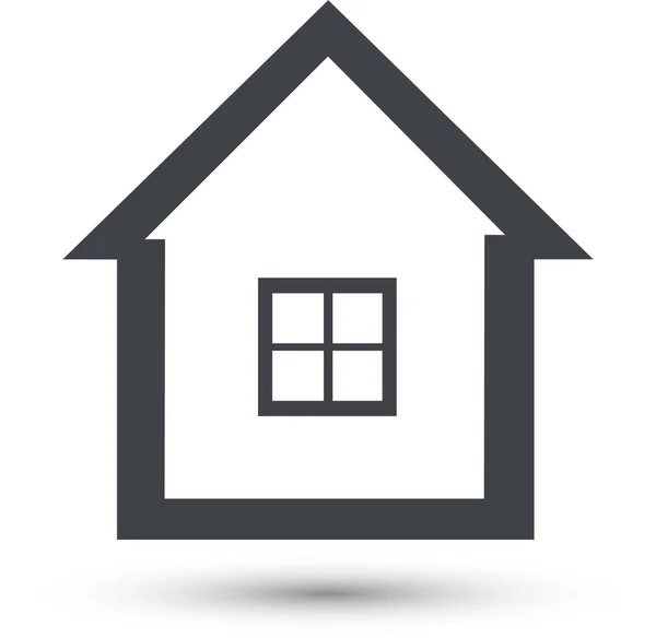 Ícone Home Vector Line Símbolo Casa —  Vetores de Stock
