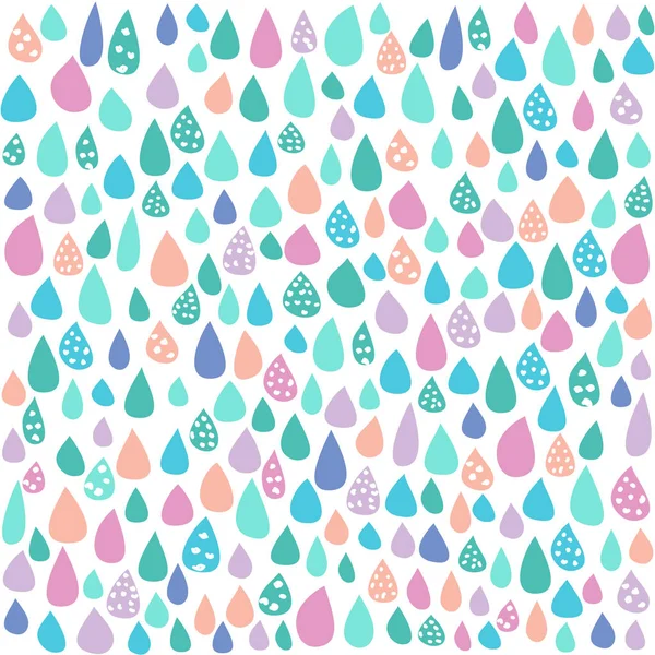 Pastel Colorido Chuva Fundo Branco Vetores De Stock Royalty-Free