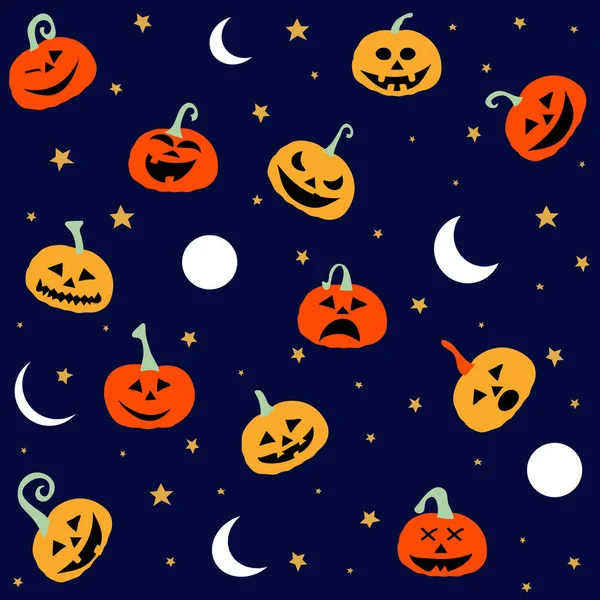 Modelli Senza Cuciture Halloween Design Delle Vacanze — Vettoriale Stock