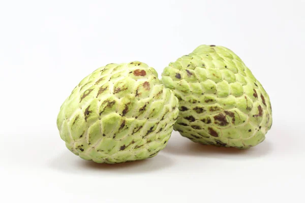 Fresh Custard Apple Isolated White Background — Stock Photo, Image