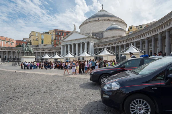 Nápoles Italia Junio 2018 Los Carabinieri Celebran 204 Aniversario Piazza —  Fotos de Stock