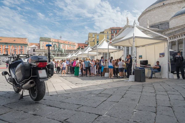 Nápoles Italia Junio 2018 Los Carabinieri Celebran 204 Aniversario Plaza — Foto de Stock