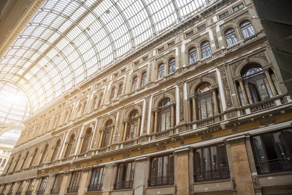 Veduta Degli Interni Galleria Umberto Napoli Italia — Foto Stock