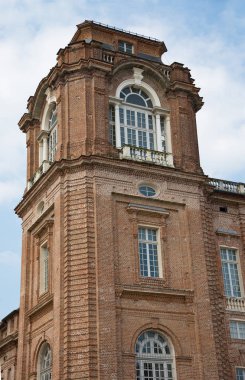 Turin, Piedmont, İtalya, 15 Haziran 2018: müstehcen ayrıntı dış Venaria Reale UNESCO Dünya Miras Listesi