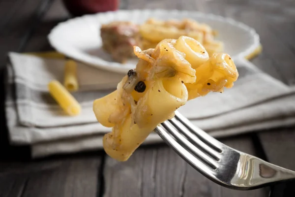 Genovese Pasta Neapolitanisches Essen Rezept Mit Zwiebeln Und Rindfleisch — Stockfoto