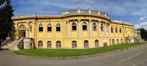 Budapest Hungría Agosto 2018 Vista Del Famoso Spa Szechenyi Inaugurado — Foto de Stock