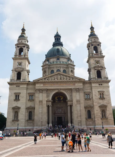 Budapešť Maďarsko Srpen 2018 Vnější Stephen Basilica — Stock fotografie