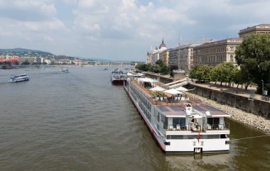 Budapeşte, Macaristan - 3 Ağustos, 2018: Budapeşte Parlamentosu Budapeşte'de bir saray, sembol ve Macar Ulusal Meclis koltuğum