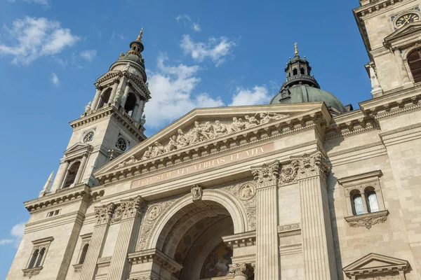 Budapešť Maďarsko Srpen 2018 Vnější Stephen Basilica — Stock fotografie