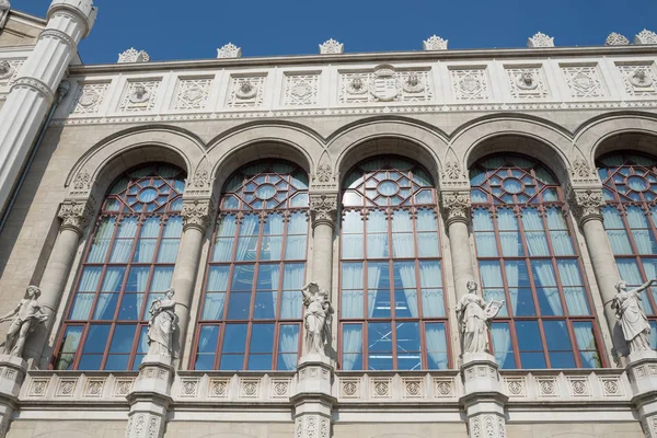 Budapest Hungary August 2018 Architecture Detail Concert Hall House Vigado — Stock Photo, Image