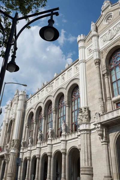 Budapest Ungarn August 2018 Architekturdetail Des Konzerthauses Vigado Platz — Stockfoto