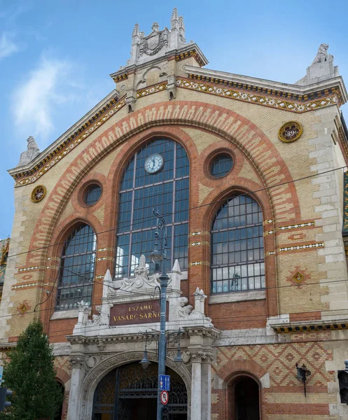 Budapest Hungary August 2018 Exterior Market City Central Market Hungarian — Stock Photo, Image