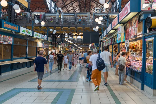 Βουδαπέστη Ουγγαρία Αυγούστου 2018 Εσωτερικό Της Αγοράς Στην Πόλη Κεντρική — Φωτογραφία Αρχείου