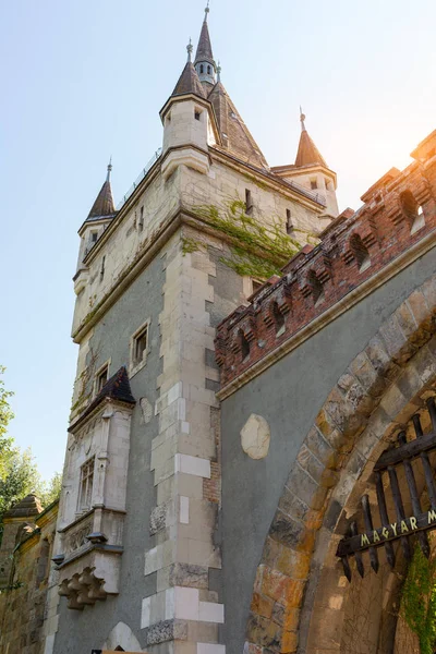 Budapeşte Macaristan Ağustos 2018 Vajdahunyad Castle Macar Tarım Müzesi Giriş — Stok fotoğraf