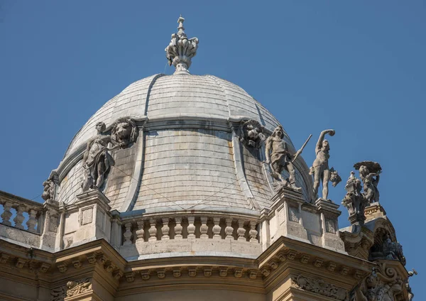 Budapeszt Węgry Sierpnia 2018 Architektura Detal Węgierskie Muzeum Rolnictwa Zamek — Zdjęcie stockowe