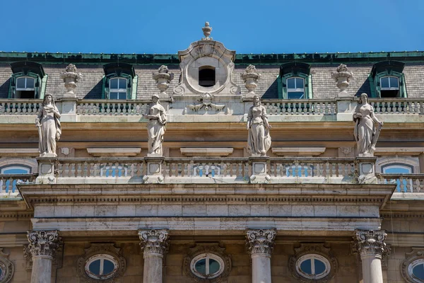 Budapest Magyarország Augusztus 2018 Építészet Budai Vár Történeti Múzeum — Stock Fotó