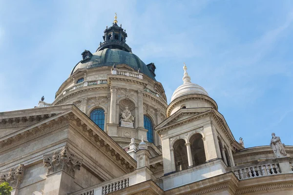 Budapešť Maďarsko Srpen 2018 Detaily Exteriéru Stephen Basilica — Stock fotografie