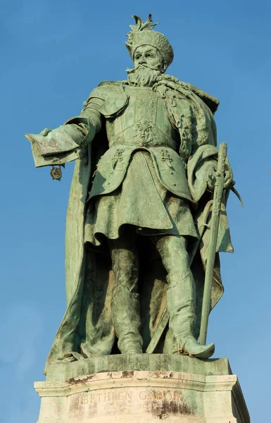 Budapest Hongrie Août 2018 Statue Gabor Bethlen Prince Transylvanie Sur — Photo