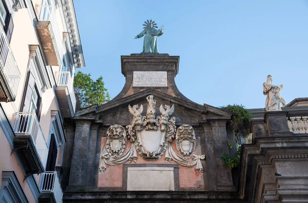 Napoli Dicembre 2018 Facciata Esterna Porta Alba Piazza Dante — Foto Stock