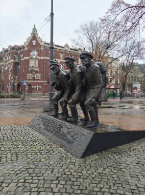 Krakow, Polonya - 2 Ocak 2019: Lehçe Legion erkekler için 