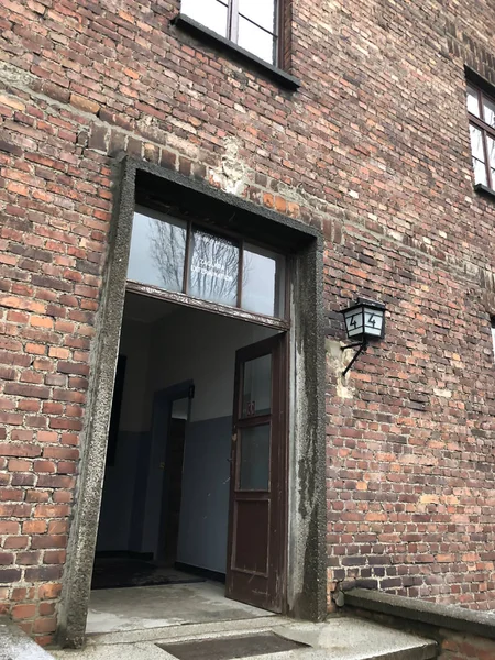 Krakow Polen Januari 2018 View Nazisternas Förintelseläger Holocaust Memorial Auschwitz — Stockfoto