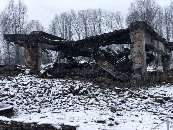 Krakow Poland January 2018 View Nazi Extermination Camp Holocaust Memorial — Stock Photo, Image