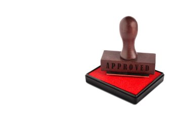 Beyaz arka plan üzerinde onaylanmış metin ile pul arious türü