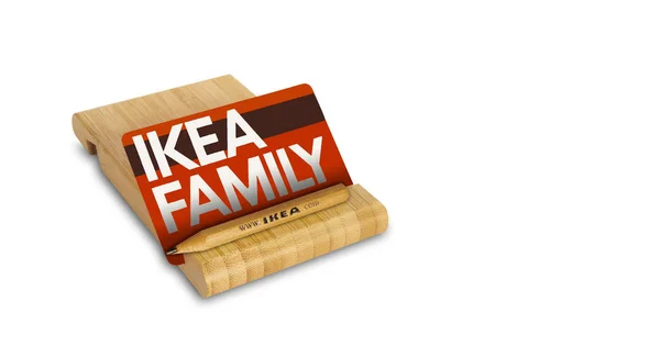 Napoli Italia Gennaio 2019 Ikea Family Card Stand Matita — Foto Stock