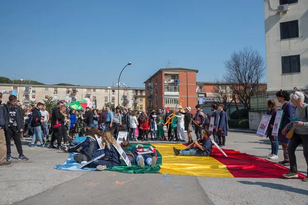 37 carnaval in Scampia - Napels - Italië — Stockfoto