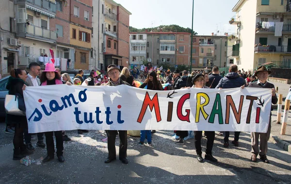 37 carnaval in Scampia - Napels - Italië — Stockfoto