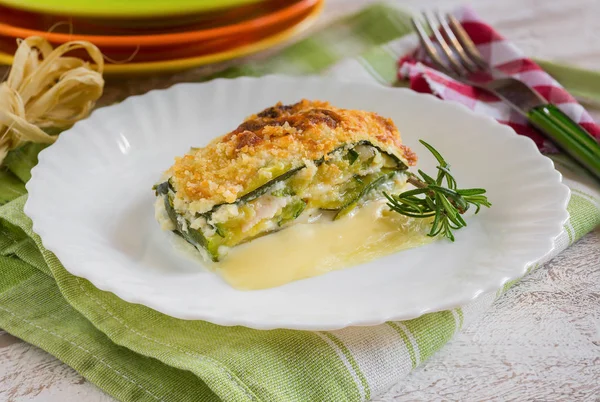 Zucchini-Parmigiana — Stockfoto