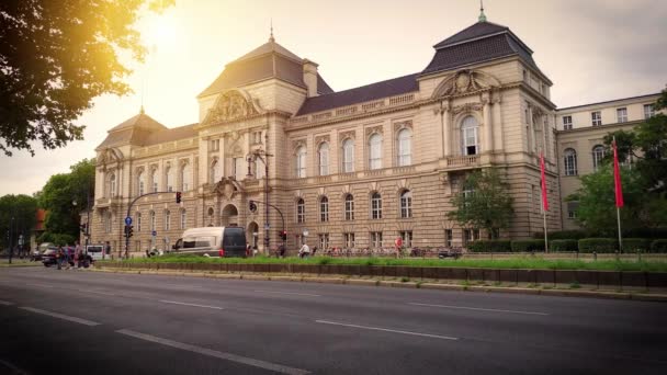 Berlino Germania Agosto 2019 Facciata Esterna Del Tribunale Amministrativo Berlino — Video Stock