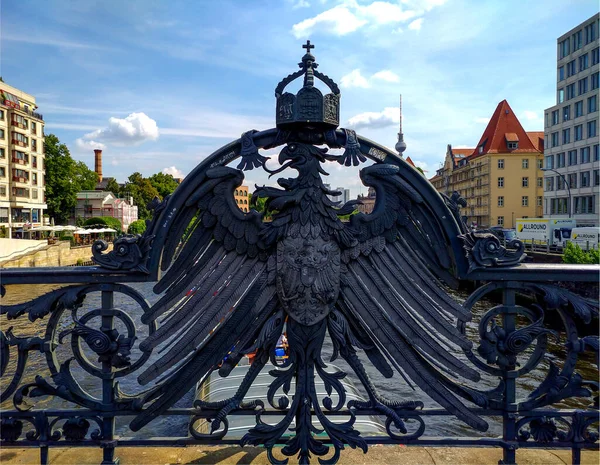 Imperial Eagle on Wiedendammer bridge - Berln Germany — ストック写真