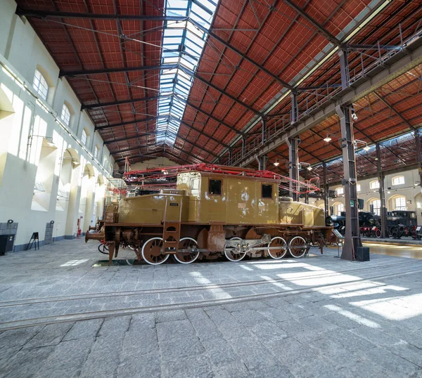 Portici Italië 2020 Interieur Van Het Nationaal Spoorwegmuseum Pietrarsa Belangrijke — Stockfoto