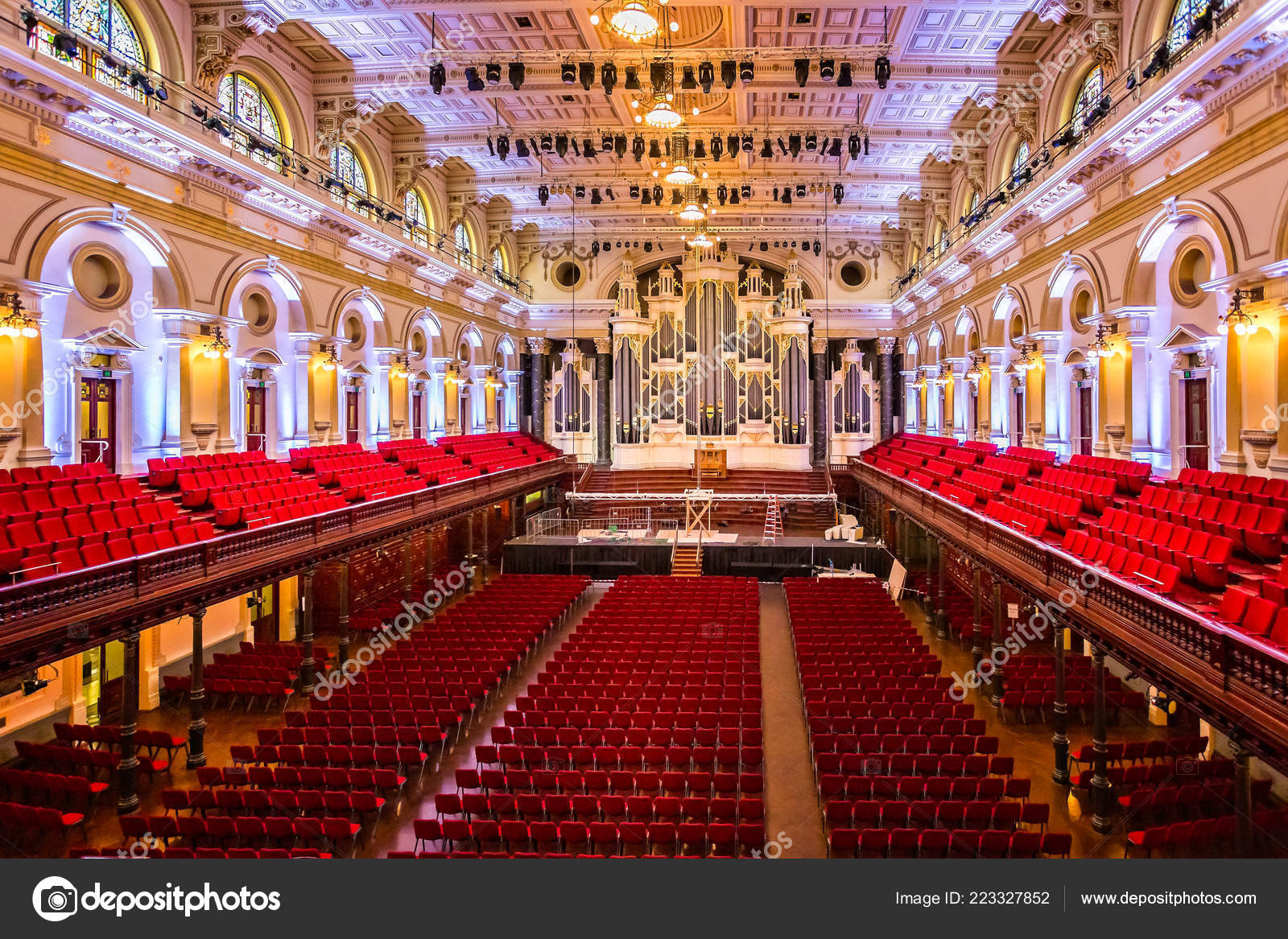Interior View Sydney Town Hall Theatre Organ Taken Sydney