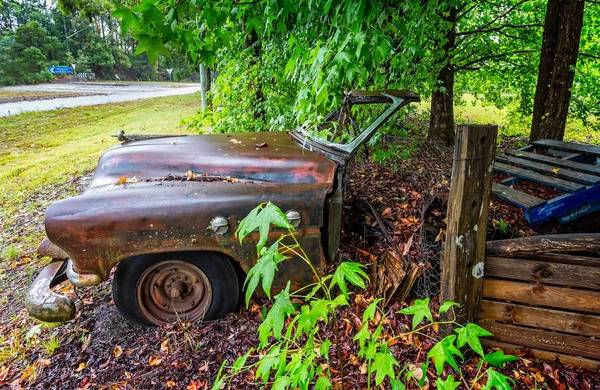 Rusting Vintage Car Taken Pacific Highway Palmdale Nsw Austrália Janeiro — Fotografia de Stock