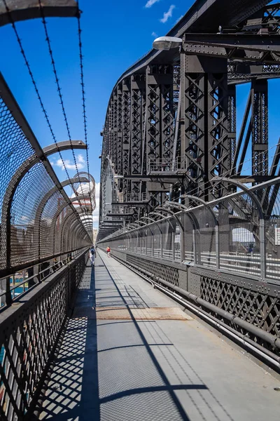 Passarela Pedonal Sydney Harbour Bridge Nsw Austrália Janeiro 2015 — Fotografia de Stock