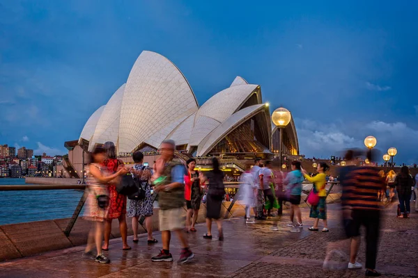 Sydney Opera House Och Hamnen Skymningen Sydney Nsw Australien Den — Stockfoto