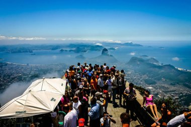 Sugar Loaf Dağı Rio de Janeiro, Brezilya 1 Şubat 2008 tarihinde alınan doğru Corcovado Dağı üstten görüntülemek