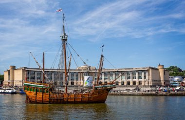 Yineleme 15 yüzyıl uzun boylu gemi Bristol, 6 Haziran 2018 alınan Avon, İngiltere'de Matthew