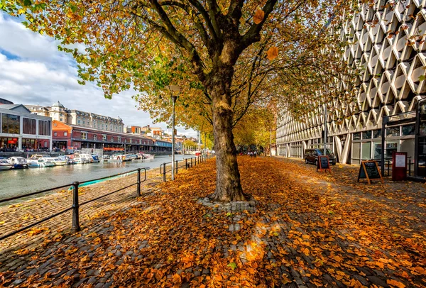 Bristol Harbourside Taken Narrow Quay Bristol Somerset Reino Unido October — Foto de Stock