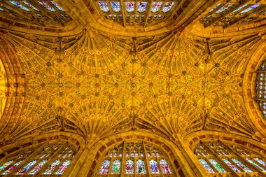 Sherborne Sherborne, Dorset, İngiltere 24 Ağustos 2015'de çekilen Abbey süslü tavan