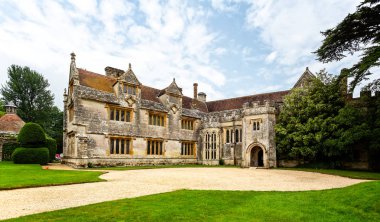 Athelhampton Hall ve Puddletown, Dorset, İngiltere 10 Haziran 2018'de alınan ev