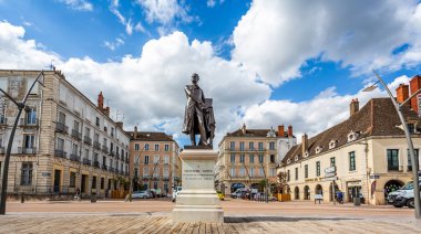 N Nipce, mucit Chalon sur Saone, Burgundy, Fransa üzerinde 29 Ağustos 2018 fotoğraf heykeli