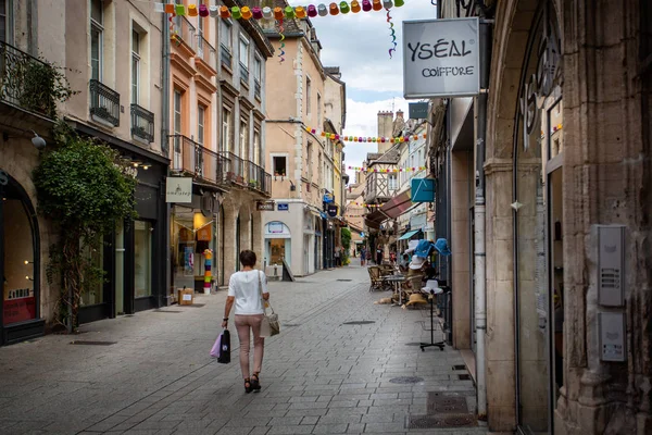 Fußgängerzone Chalon Sur Saone Burgund Frankreich August 2018 — Stockfoto