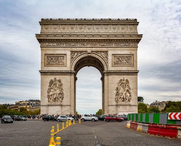 Vista Arco Triunfo Paris França Agosto 2018 — Fotografia de Stock