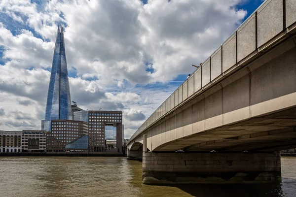 Vue Shard London Bridge Depuis Billingsgate Londres Royaume Uni Juillet — Photo