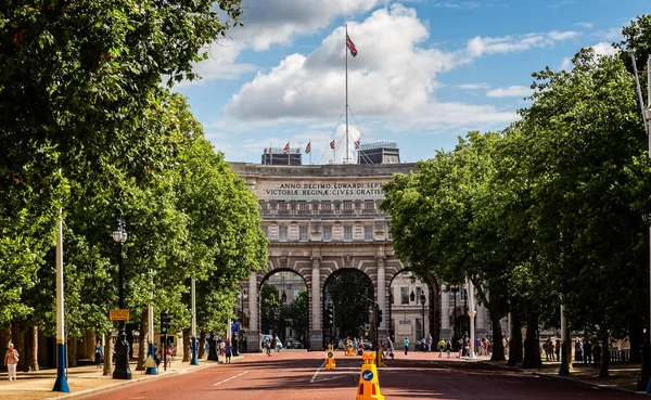 Admiralty Arch Londyn Mall Podjęte Londynie Sierpnia 2013 — Zdjęcie stockowe