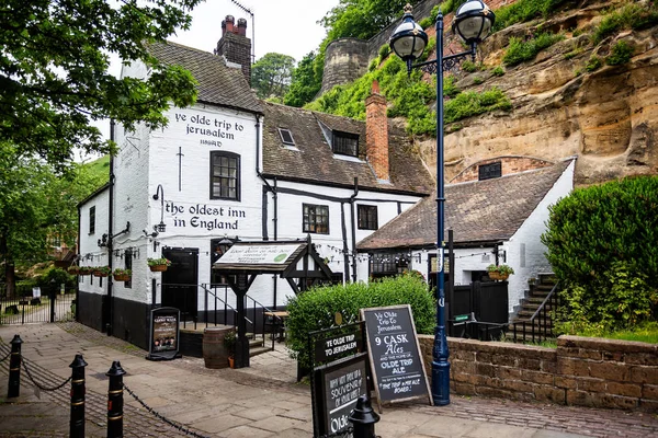 Olde Výlet Jeruzaléma Pub Nottinghamu Nottinghamshire Velká Británie Května 2018 — Stock fotografie